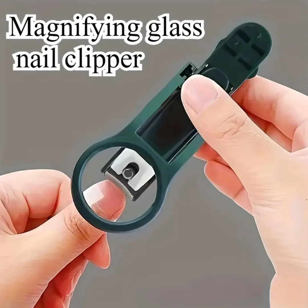 RedParrot Nagelschaar met Vergrootglas - Zwart