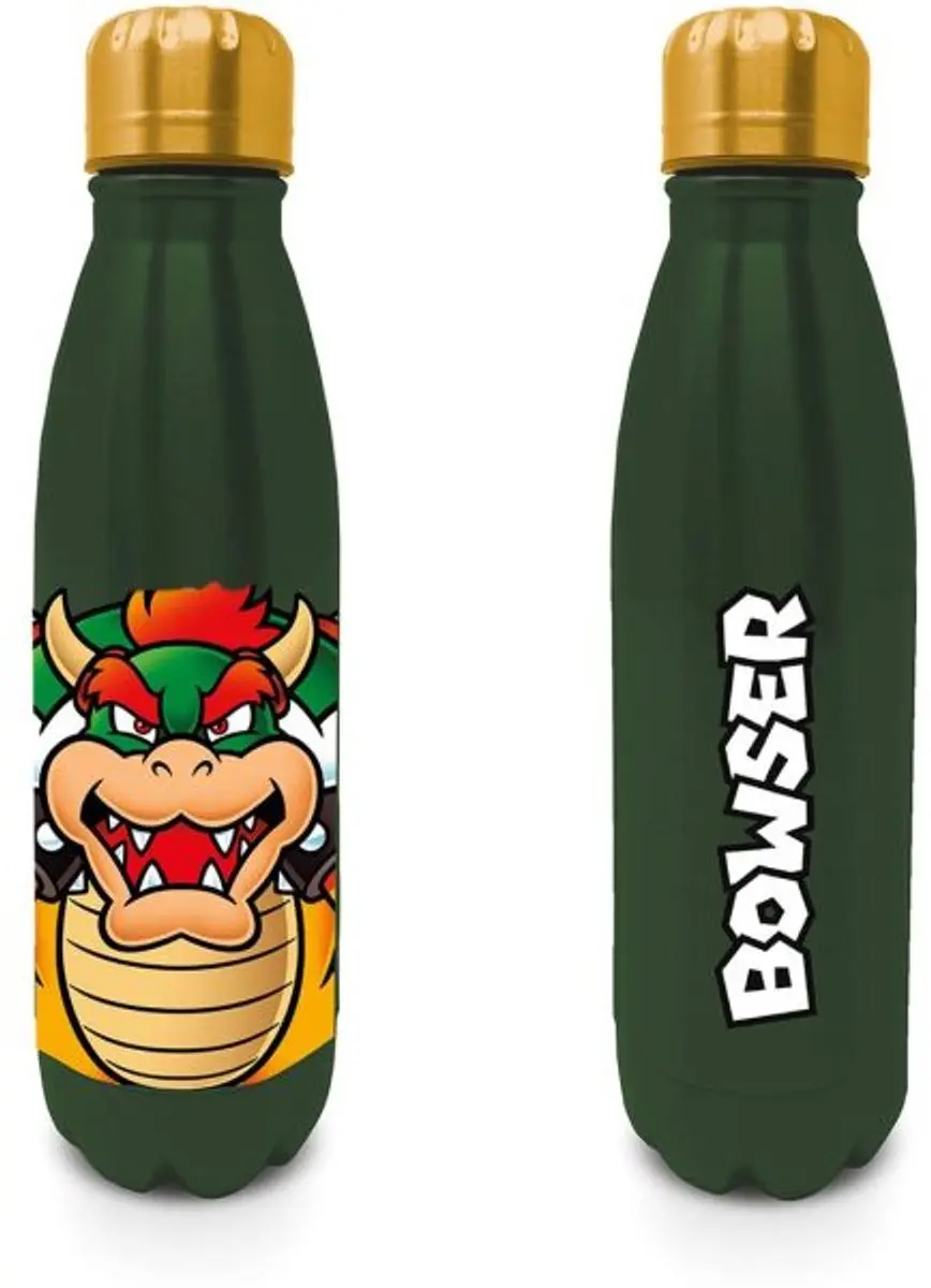 Nintendo Super Mario Bowser RVS Drinkfles 540ml - Multikleur