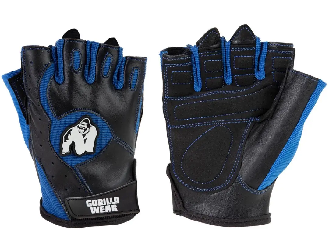 Gorilla Wear Mitchell Handschoenen - Zwart/Blauw S
