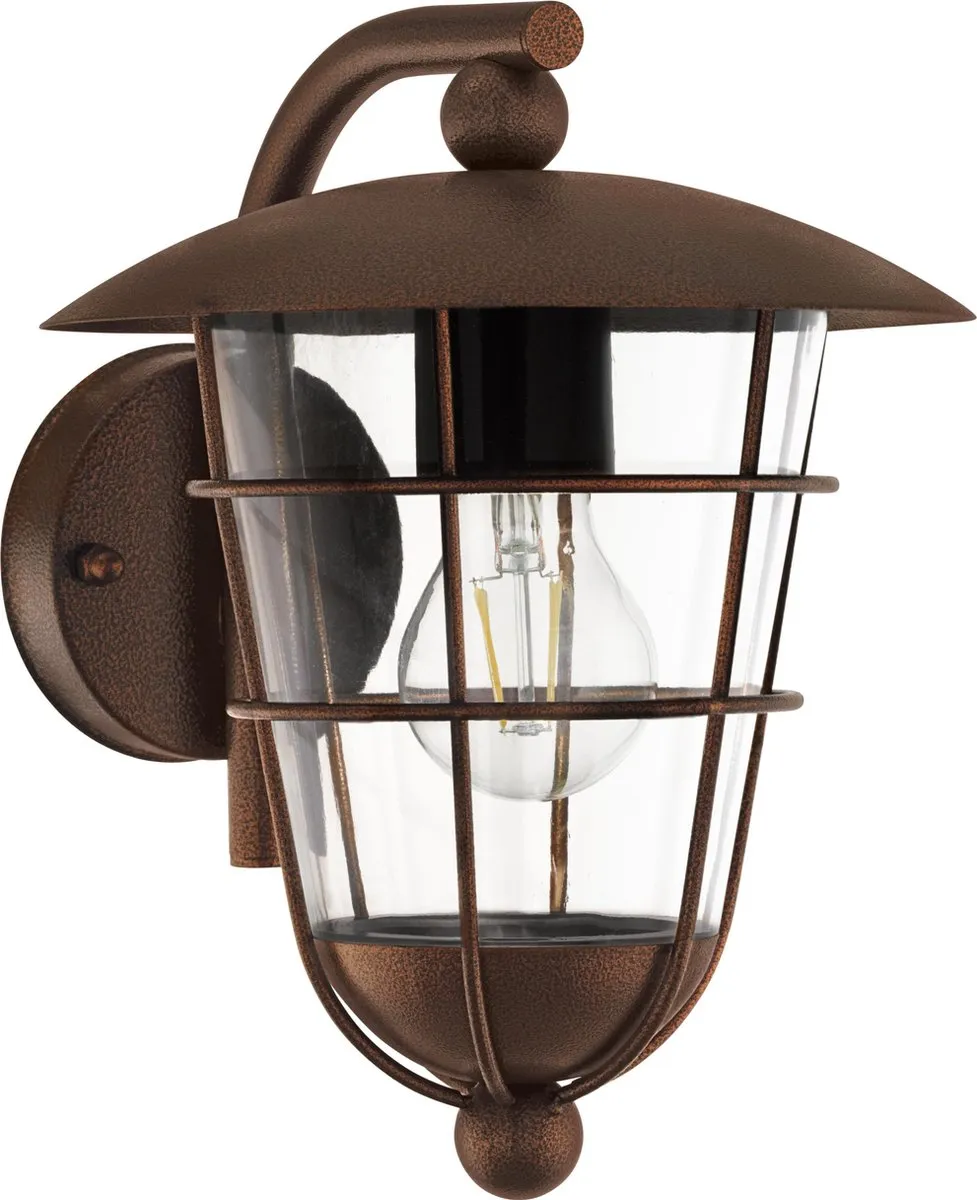 Eglo Vintage Pulfero 1 Wandlamp Bruin