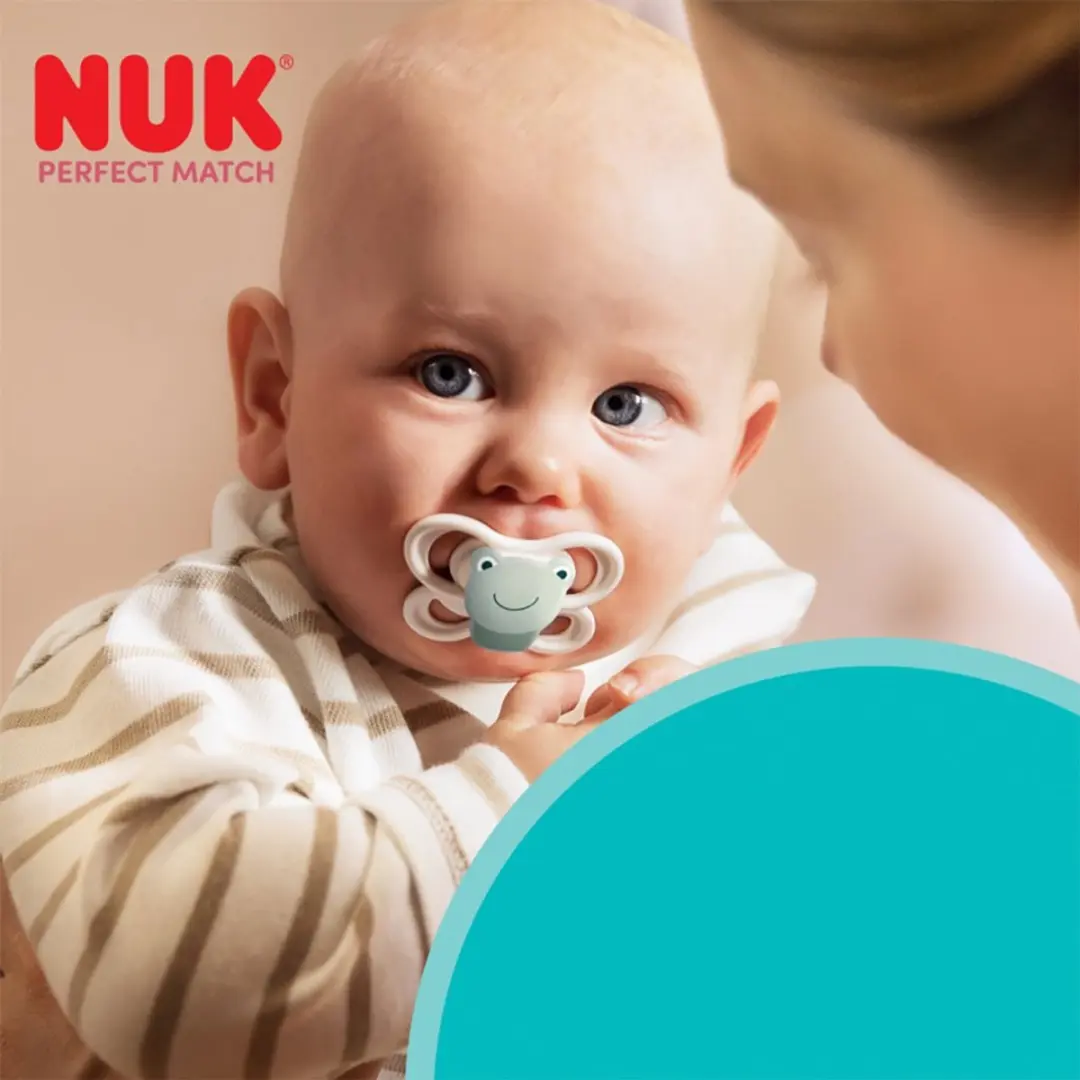 NUK Perfect Match Air Fopspeen - Grijs - Siliconen 6-18 maanden