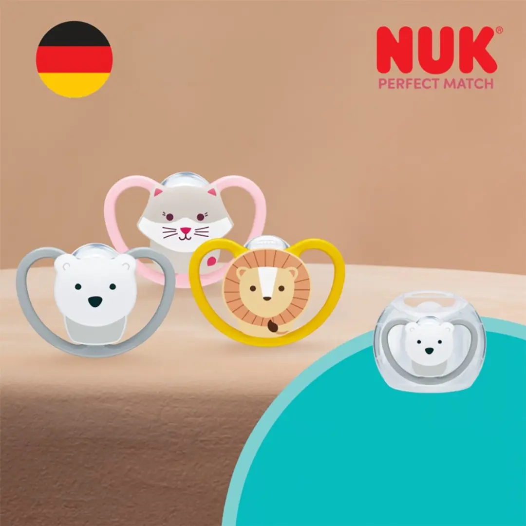NUK Perfect Match Air Fopspeen - Grijs - Siliconen 6-18 maanden