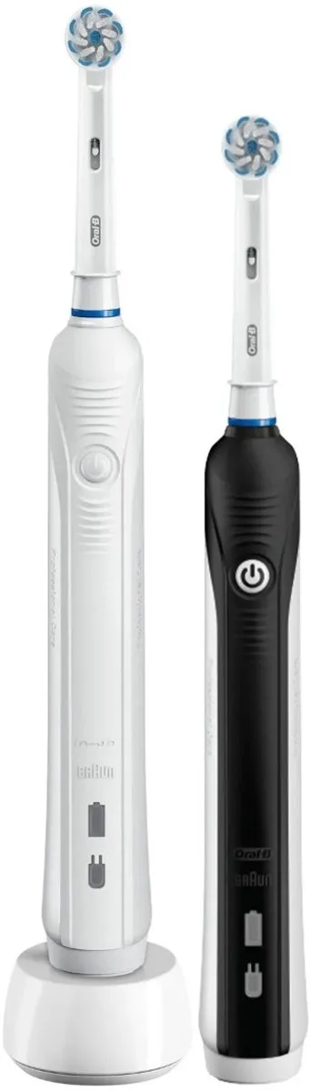 Oral-B Pro 1 790 Elektrische Tandenborstel - 2 Stuks - Zwart/Wit