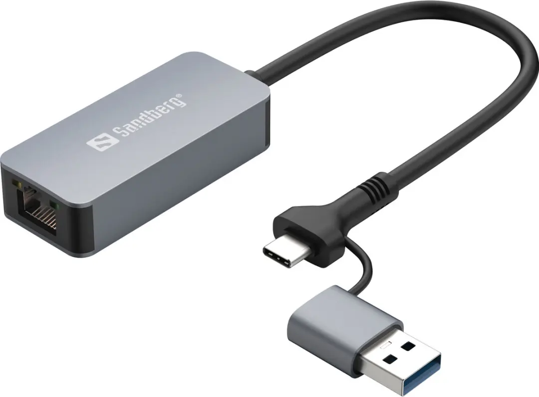 Sandberg 136-68 Ethernet Netwerkkaart 2500 Mbit/s - Grijs