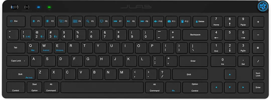 JLab JBuds KJBUDSKEYRBLK4 Draadloos Toetsenbord - Zwart - afbeelding 6 van 6
