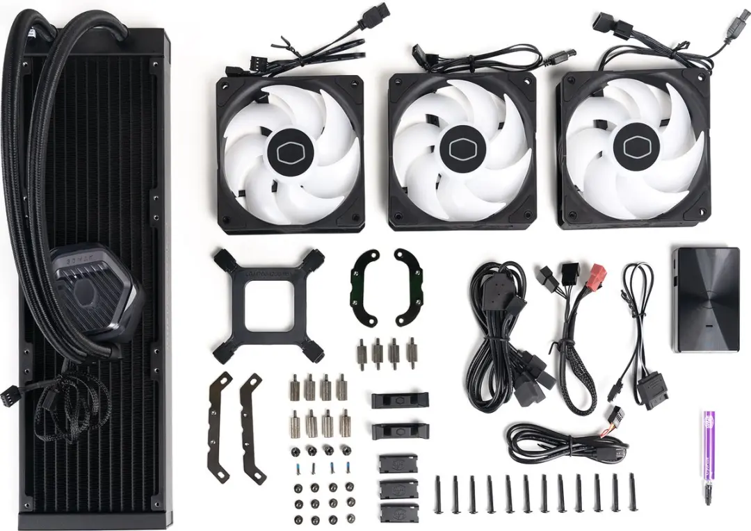 Cooler Master MasterLiquid 360 Atmos Processor Kit - 3x 120mm - Zwart