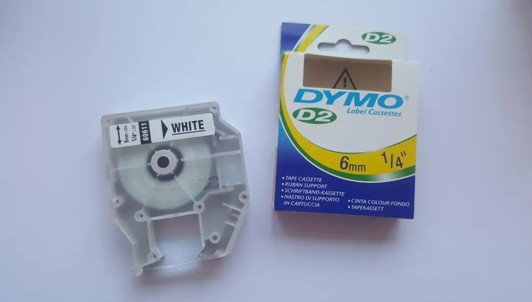 Dymo D2-labeltape 6mm x 10m
