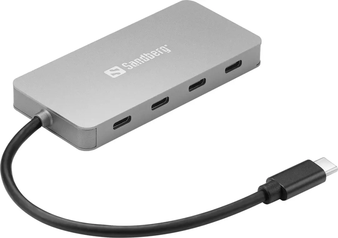 Sandberg 136-41 USB-C Hub - 4x USB-C 10Gbit/s - Grijs