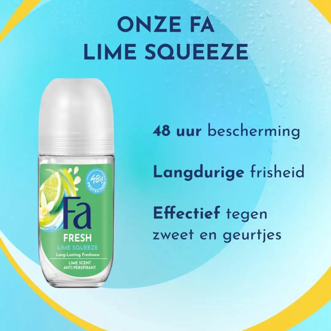 Fa Deo Roll-on Women Caribbean Lemon 50ml - 6 Stuks - afbeelding 6 van 6