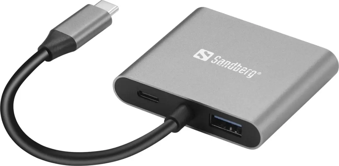 Sandberg 136-44 USB-C naar 2x HDMI Adapter - Grijs