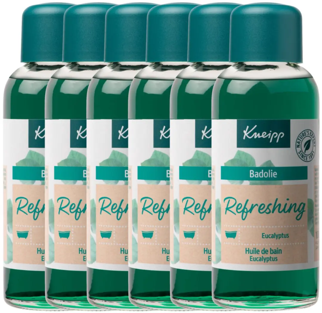 Kneipp Badolie Refreshing Eucalyptus 6x100ml