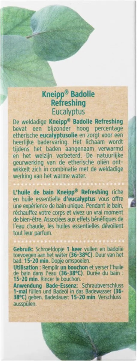 Kneipp Badolie Refreshing Eucalyptus 6x100ml