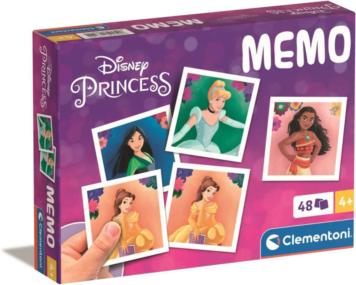 Clementoni Disney Prinsessen Memory 48 Kaarten