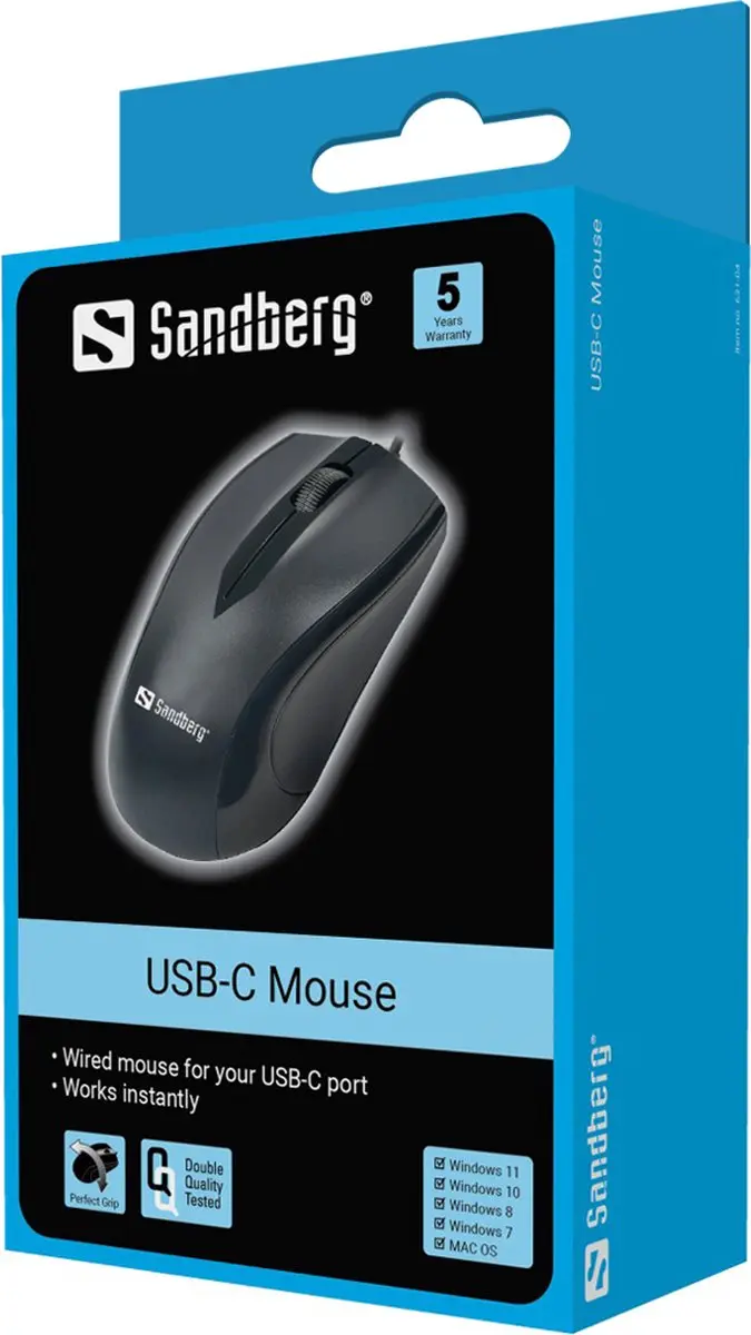 Sandberg 631-04 USB-C Muis - Zwart