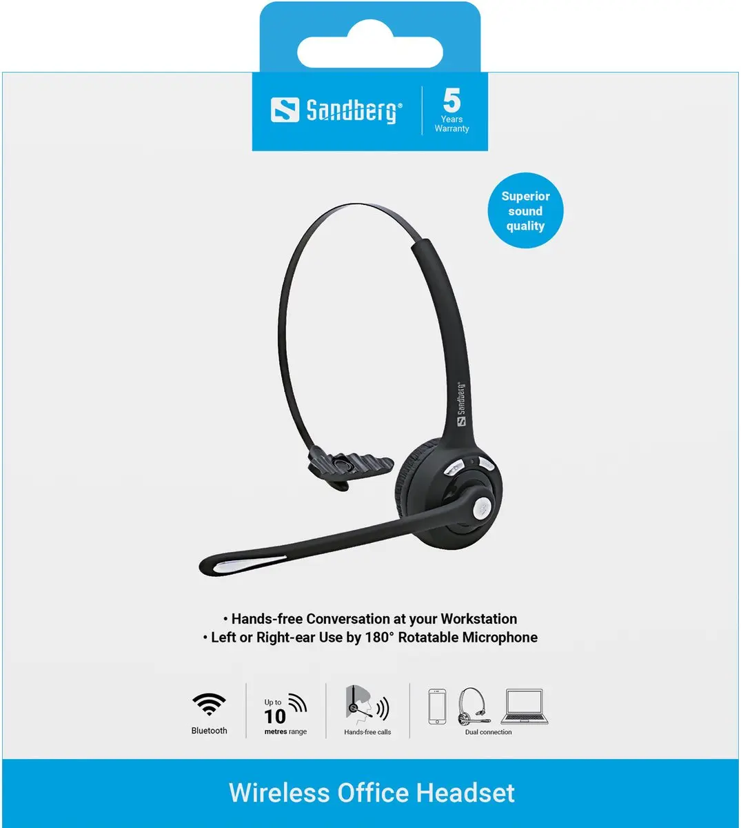 Sandberg 126-23 Bluetooth Headset - Zwart