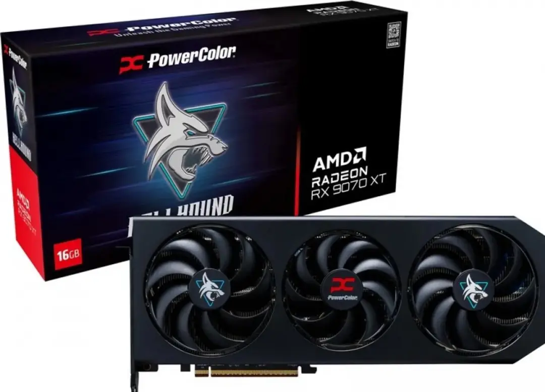 PowerColor Hellhound AMD Radeon RX 9070 XT 16GB Videokaart
