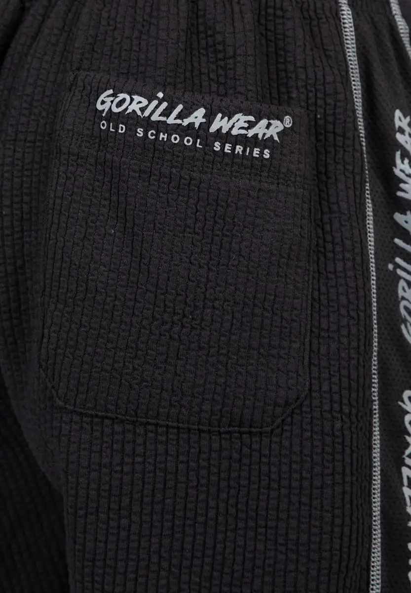 Gorilla Wear Buffalo Old School Workout Shorts S/M - Zwart/Grijs