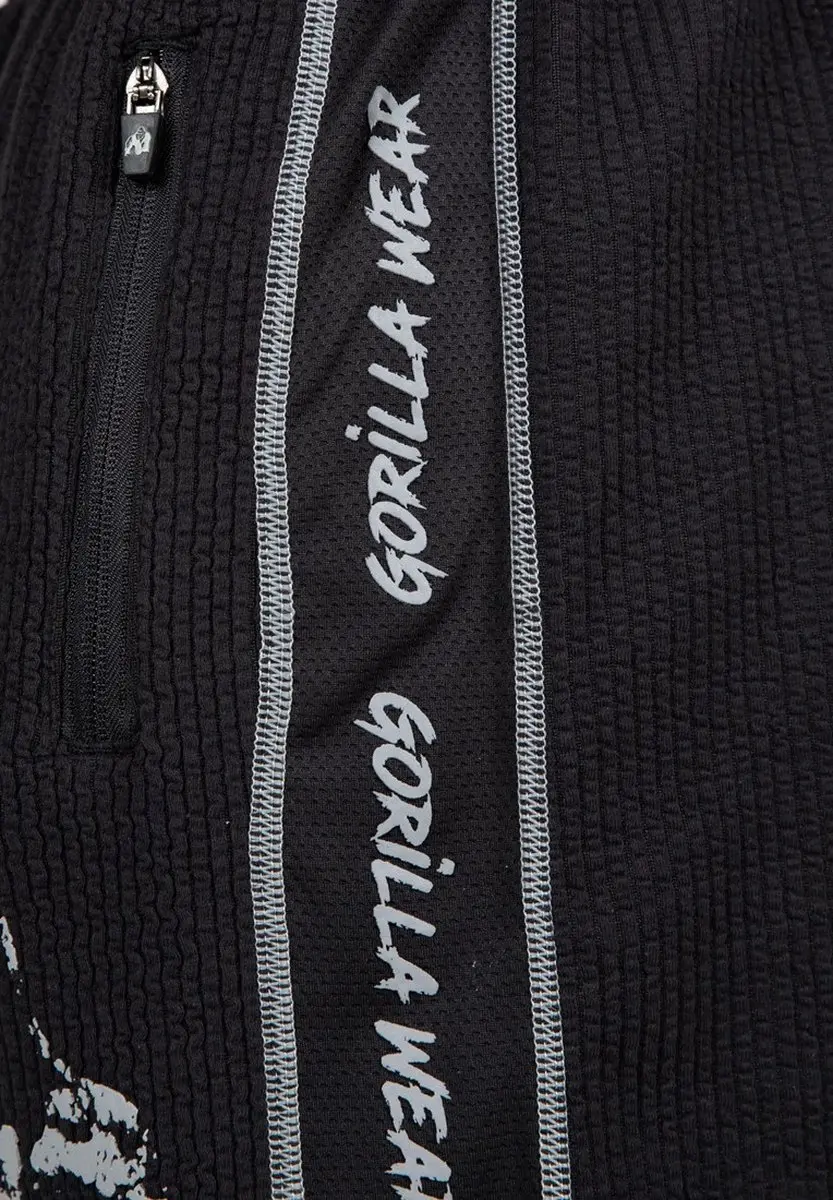 Gorilla Wear Buffalo Old School Workout Shorts S/M - Zwart/Grijs