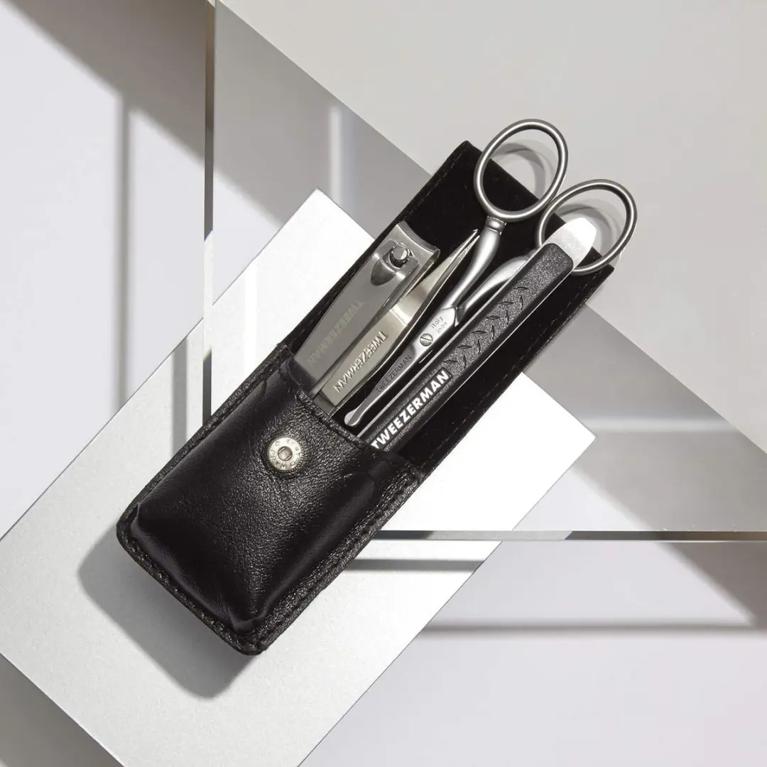 Tweezerman Manicure & Pedicure Set - 5 Stuks - Zilver/Zwart