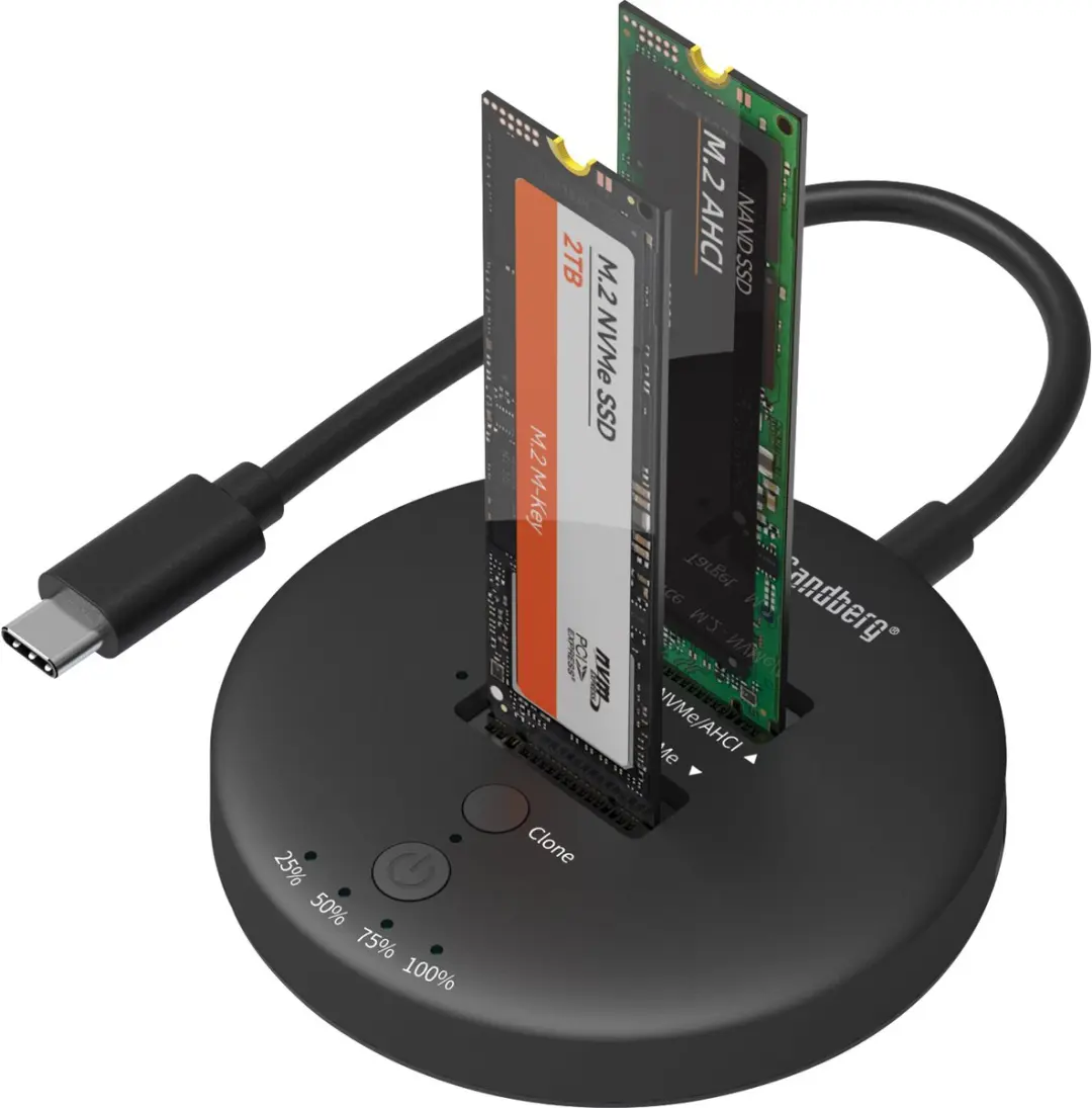 Sandberg USB3.2 NVMe Cloner Dock 136-72 - Zwart
