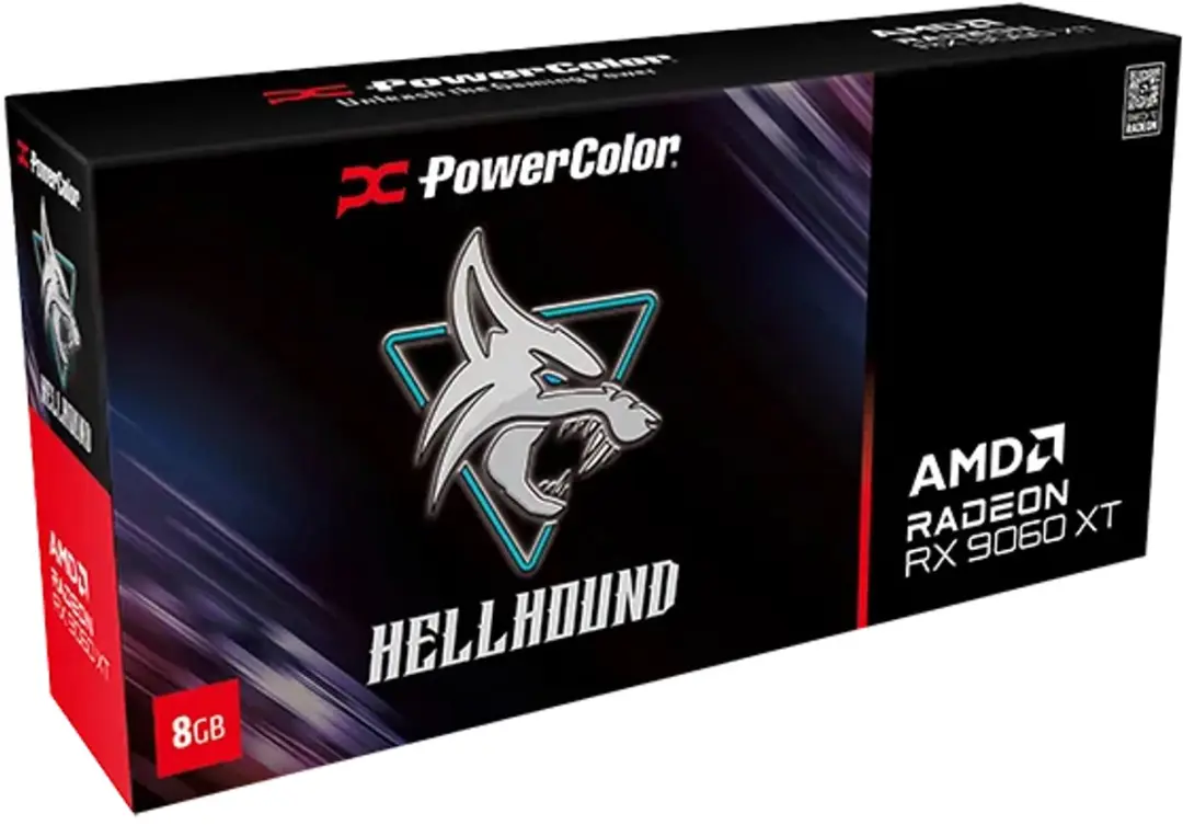 PowerColor Hellhound RX9060XT 8G-L/OC Radeon RX 9060 XT - 8GB GDDR6 - afbeelding 6 van 6