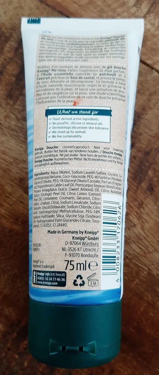 Kneipp Doucheolie Patchouli Sandelhout 75ml
