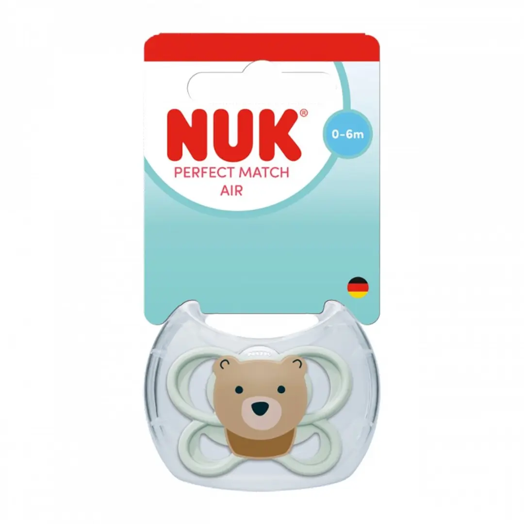 NUK Perfect Match Air Siliconen Fopspeen 0-6 Maanden - Multicolor