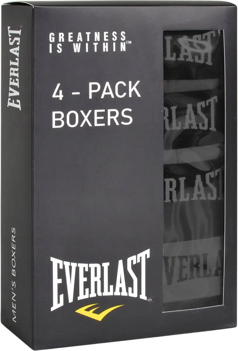 Everlast Herenslips Zwart - Katoen - 8 Stuks - Maat XL