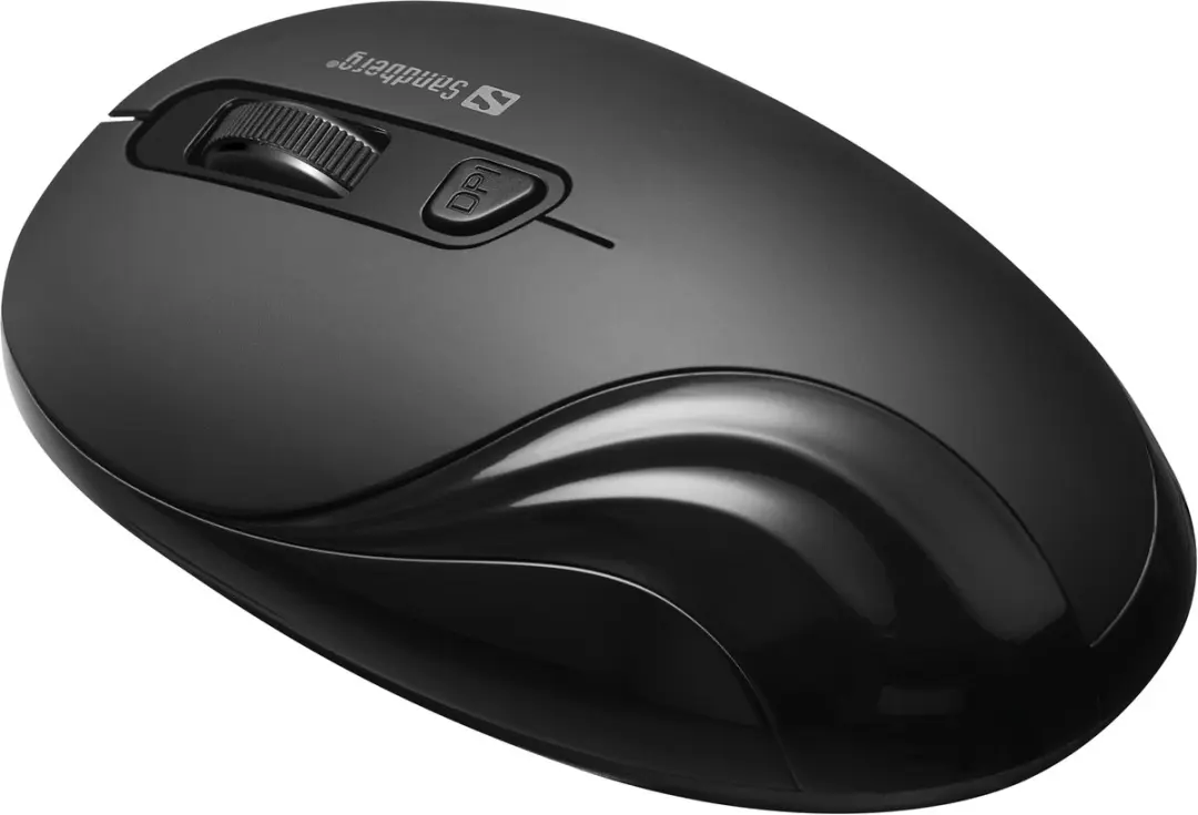 Sandberg 631-03 Linkshandige Muis - Draadloos 1600 DPI - Zwart