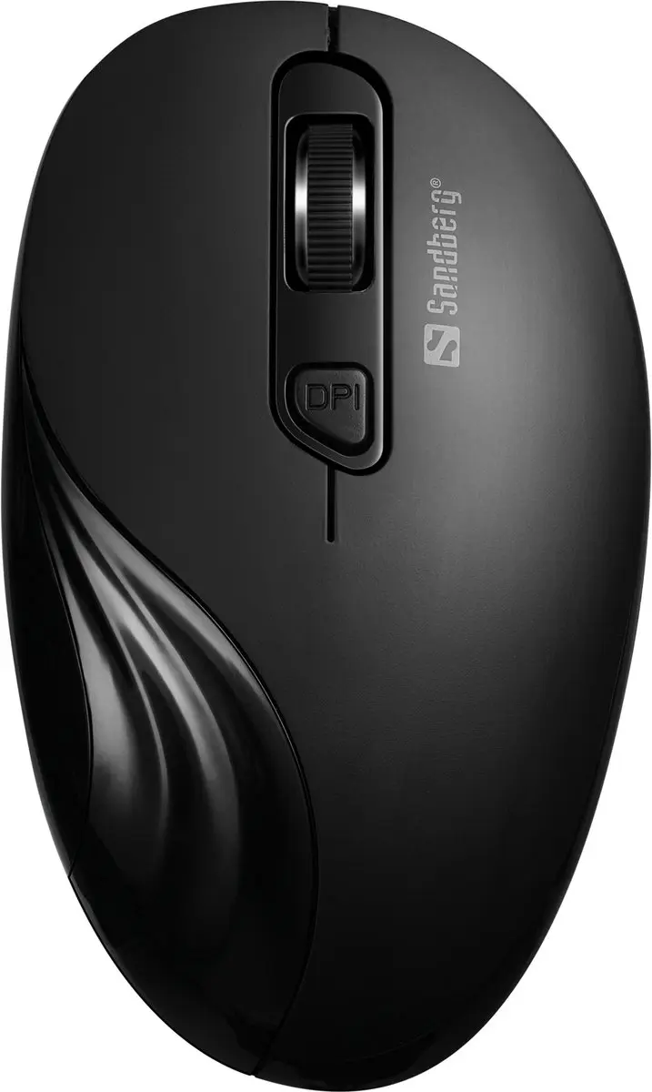 Sandberg 631-03 Linkshandige Muis - Draadloos 1600 DPI - Zwart