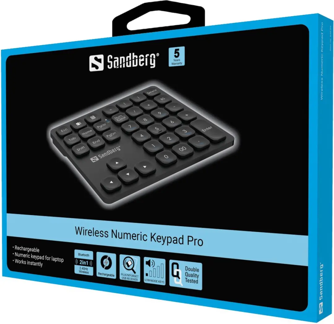 Sandberg 630-09 Wireless Numeric Keypad Pro - Zwart - afbeelding 6 van 6