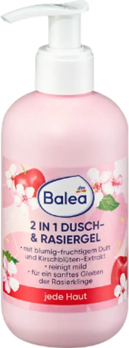 Balea 2-in-1 Douche- & Scheergel Kersenbloesem 250ml