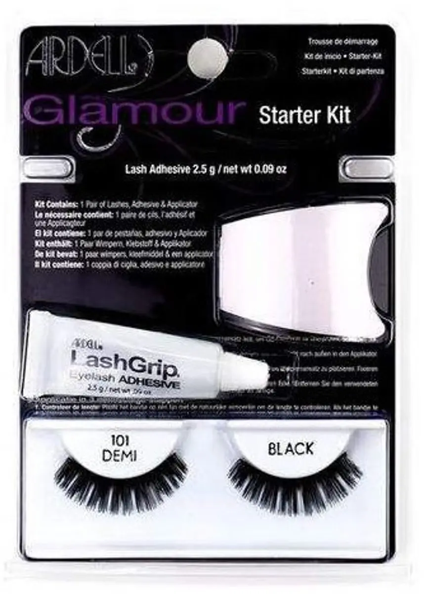 Ardell Glamour #101-demi Black Set - 3 Stuks