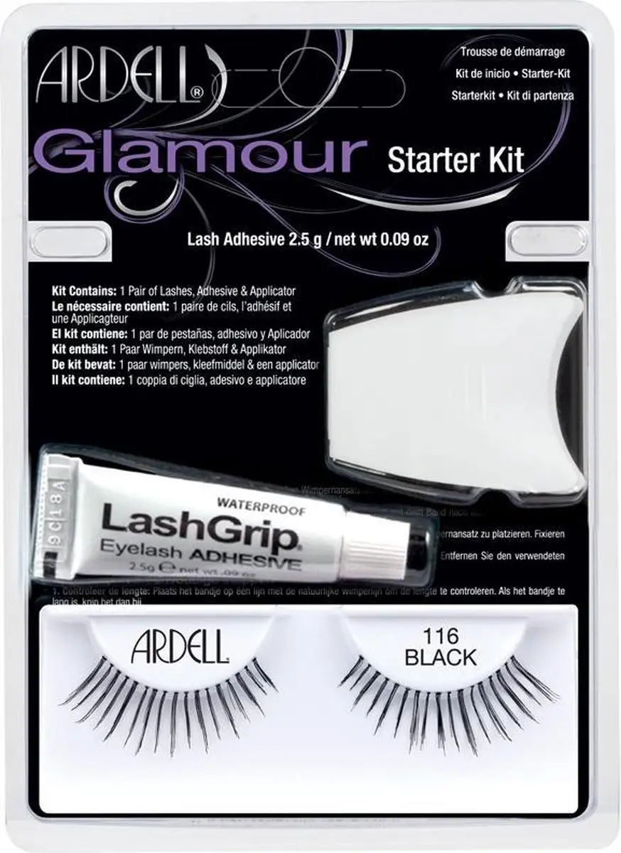 Ardell Glamour #101-demi Black Set - 3 Stuks