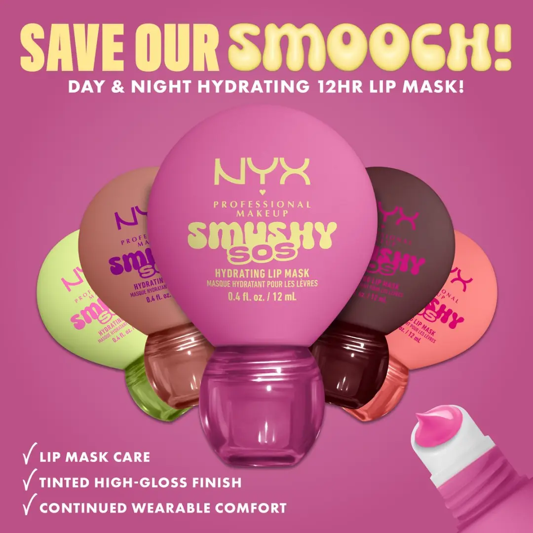 NYX Smushy SOS Lipmasker Rose Recharge - 12ml