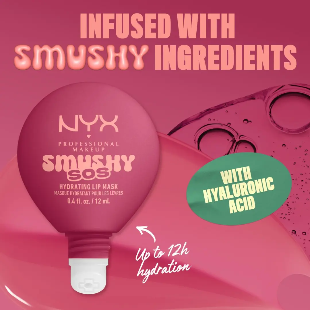 NYX Smushy SOS Lipmasker Rose Recharge - 12ml