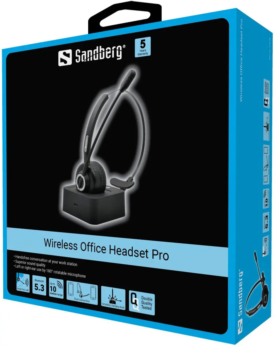 Sandberg 126-06 Bluetooth Headset Pro - Zwart