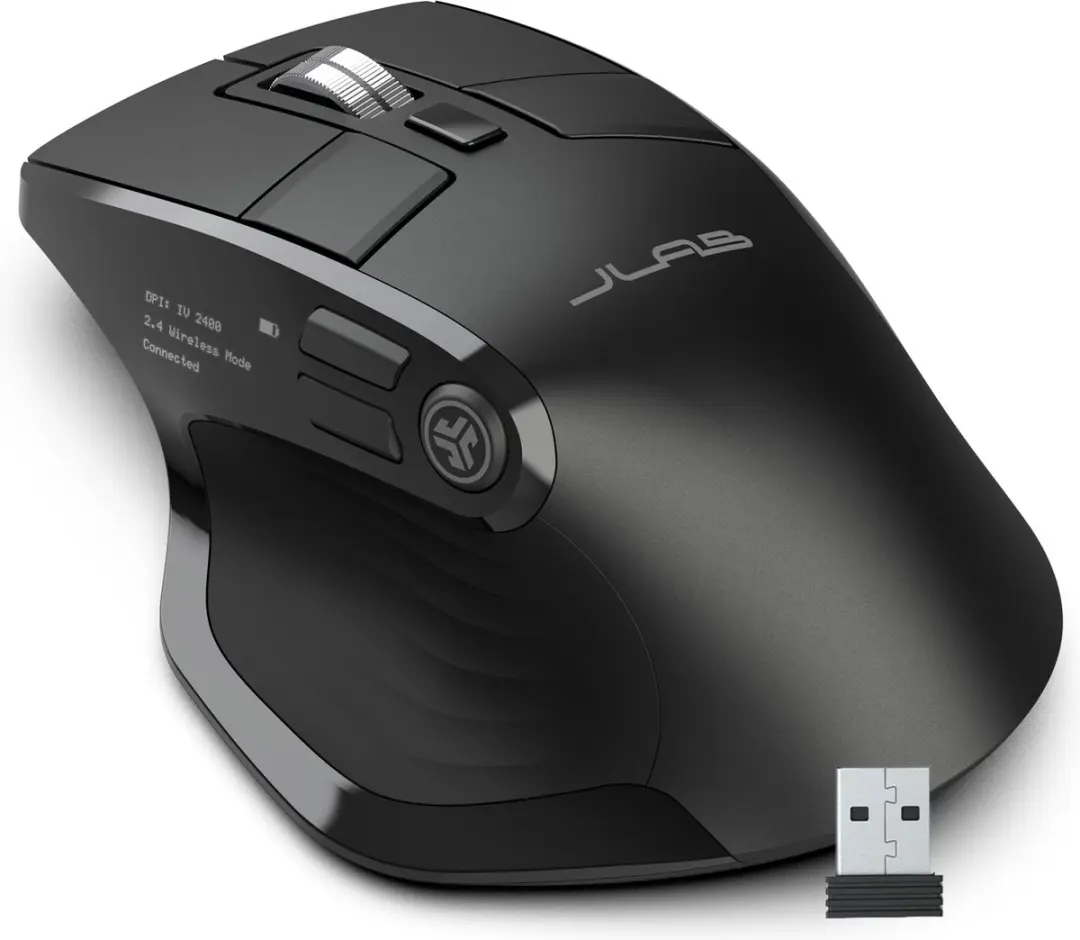 JLab Epic MEPICMOUSERBLK124 Draadloze Muis