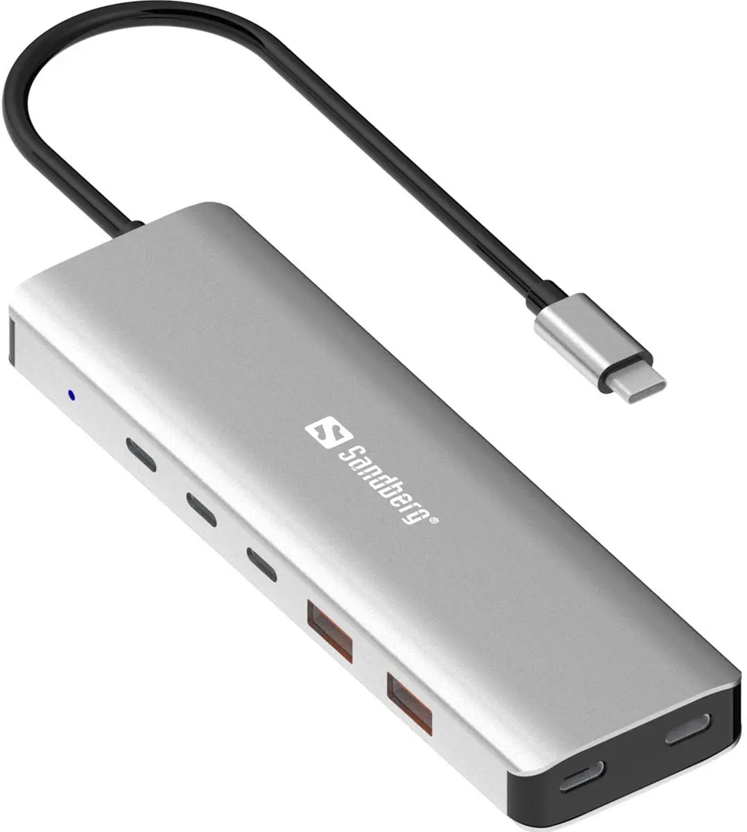 Sandberg 136-79 Laptopdock - USB-C 3.2 Gen 2 - Grijs