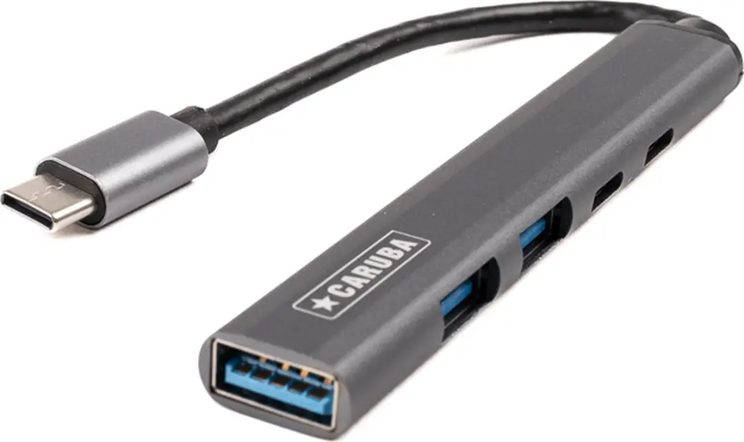 Caruba D248141 USB-C Hub 5-in-1 - Matgrijs