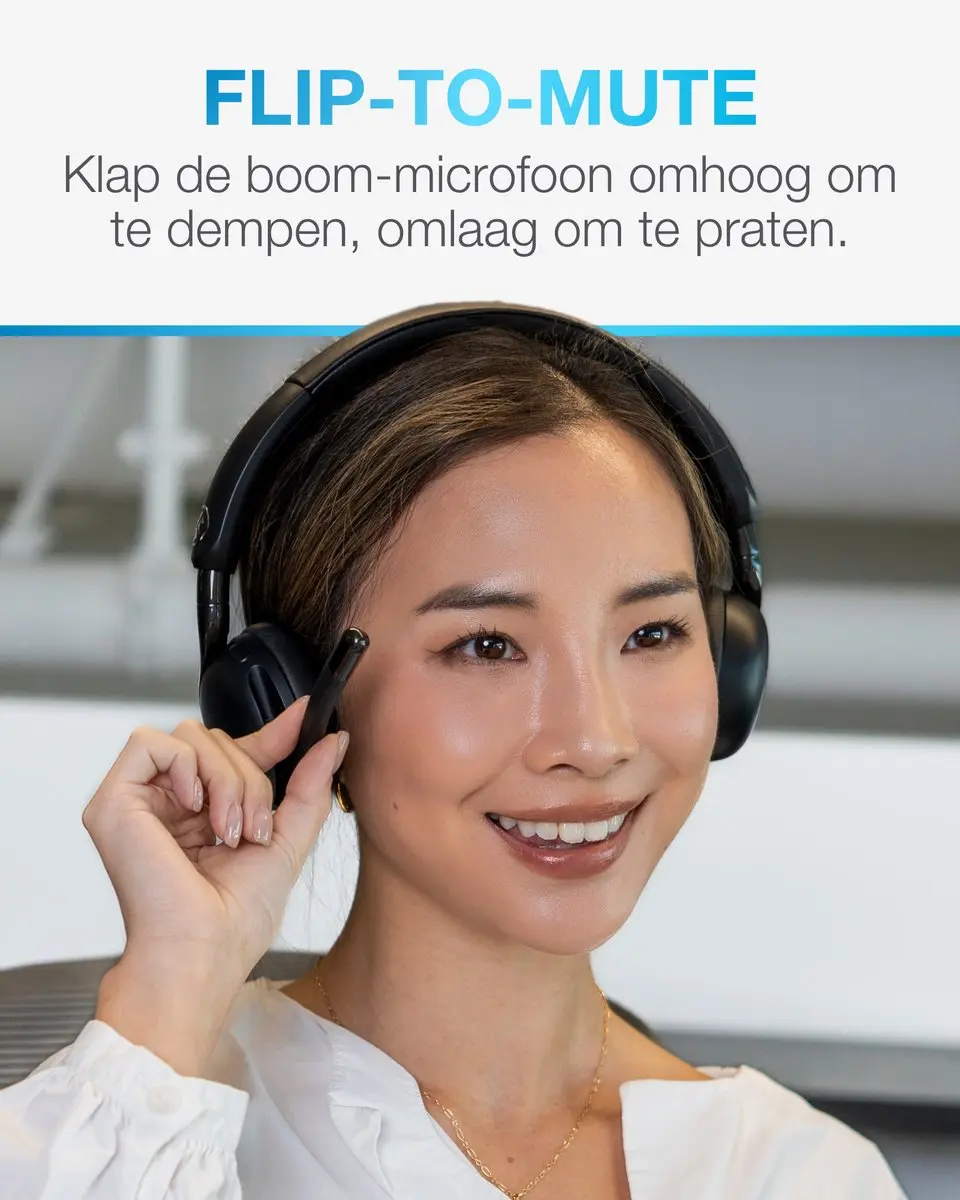 JLab Go Work 3 Headset - Noise Cancelling - 70u - Zwart - afbeelding 6 van 6