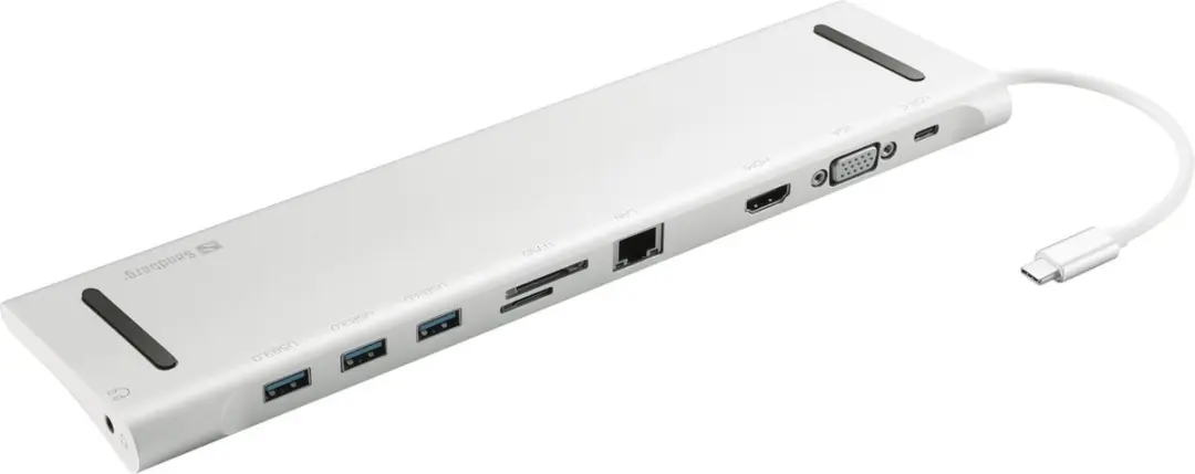 Sandberg 136-31 USB-C 10-in-1 Docking Station - Grijs - afbeelding 6 van 6