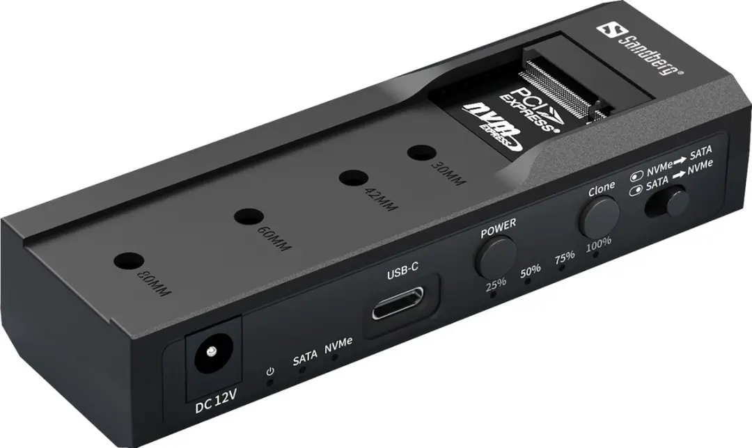 Sandberg USB 3.2 Cloner Dock M.2 NVMe/SATA 136-49