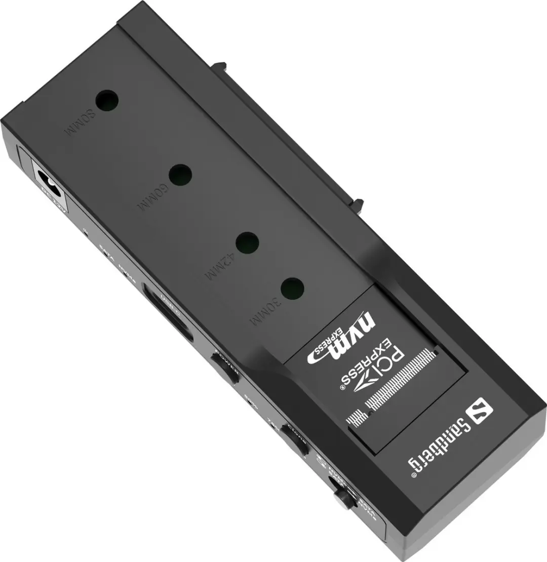 Sandberg USB 3.2 Cloner Dock M.2 NVMe/SATA 136-49 - Zwart - afbeelding 6 van 6