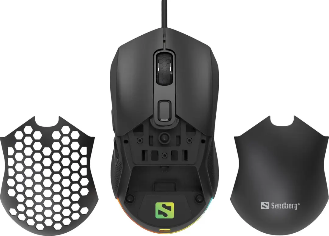 Sandberg 640-28 Gaming Muis Ambidextrous - 12800 DPI - Zwart