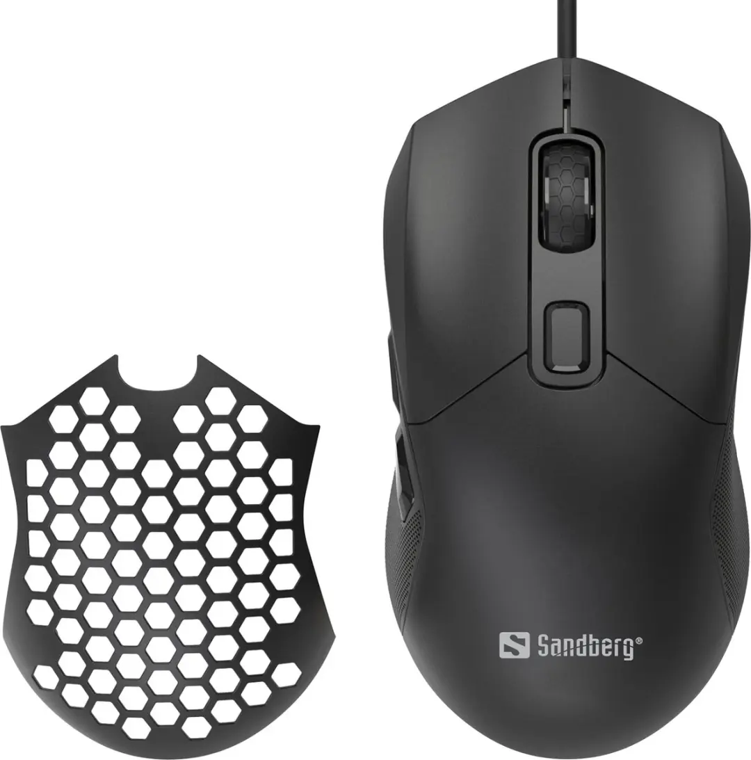 Sandberg 640-28 Gaming Muis Ambidextrous - 12800 DPI - Zwart