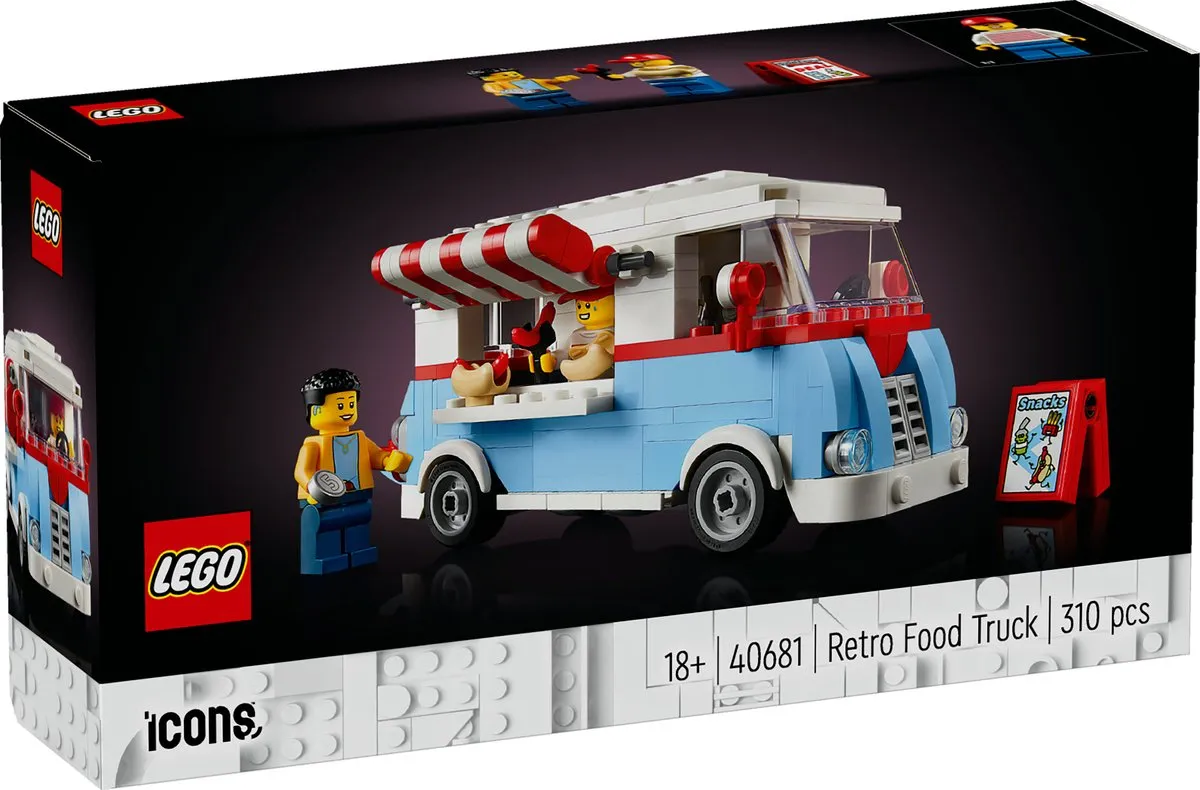 LEGO Icons 40681 Retro Food Truck - 310 Stukken - 2 Minifiguren