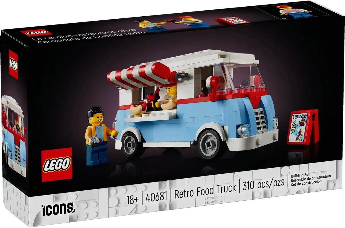 LEGO Icons 40681 Retro Food Truck - 310 Stukken - 2 Minifiguren