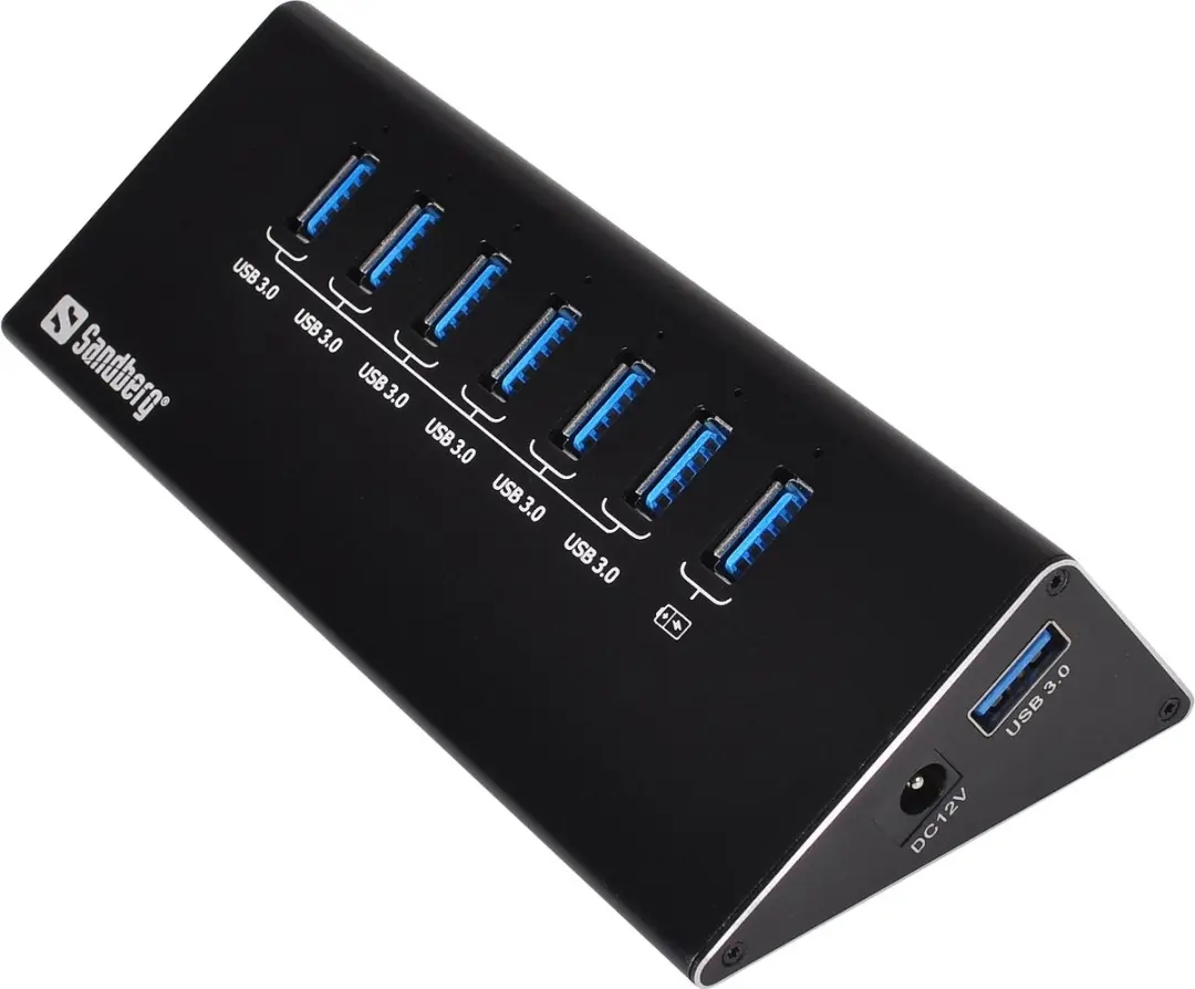 Sandberg 133-82 USB 3.0 Hub 7 Poorten