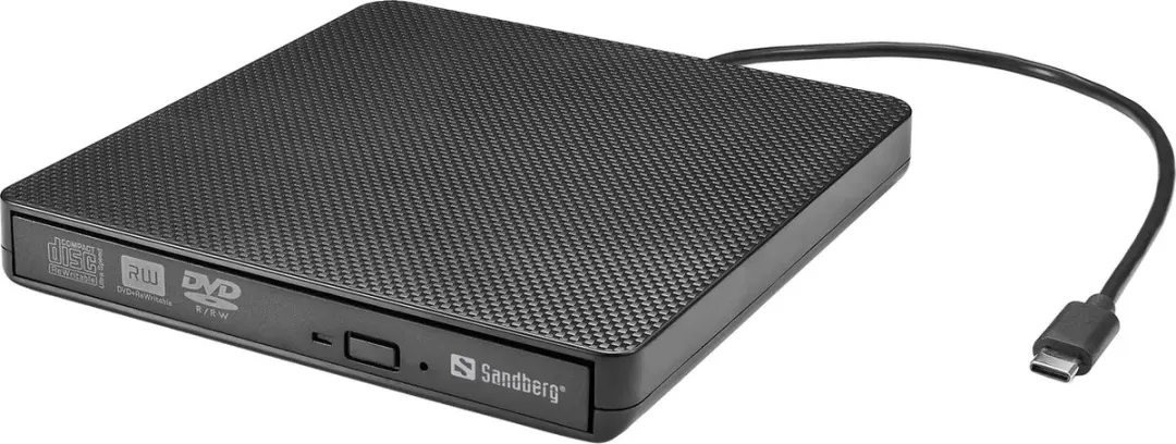 Sandberg 136-62 USB-C/A DVD Drive - Zwart